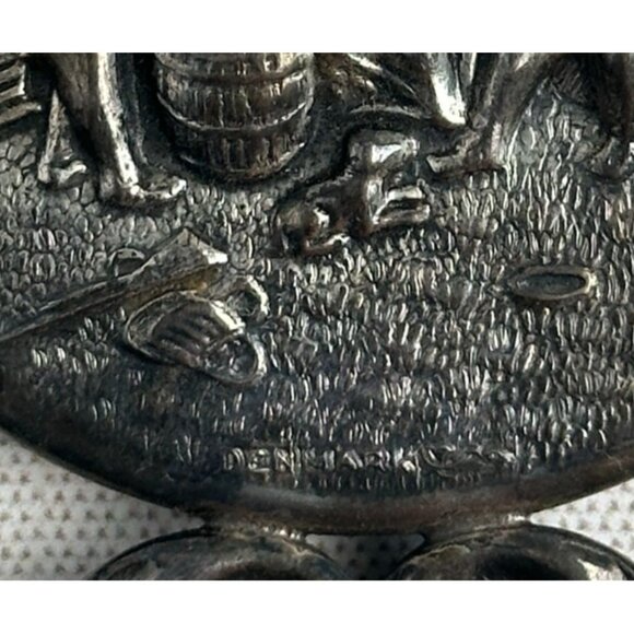 Hans Jensen Silverplate Vanity Mirror Denmark - Picture 8 of 8